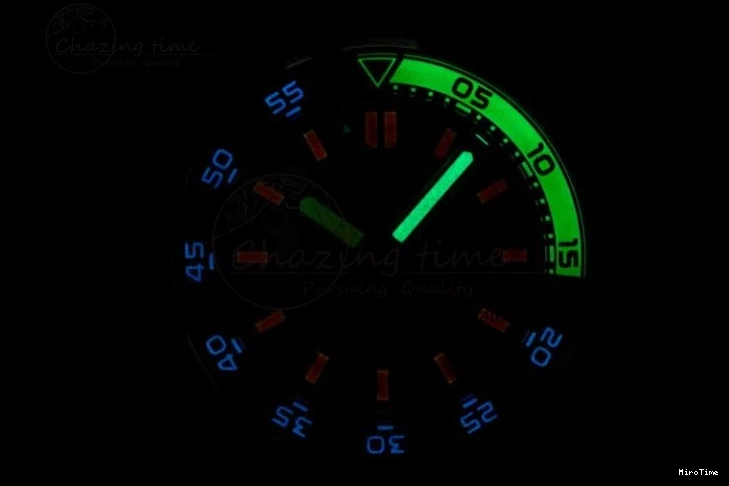 MIROTIME 0120 Aquatimer Automatic SS RSF 1:1 Best Edition White Orange Dial on Black Rubber Strap A Supportive 7069